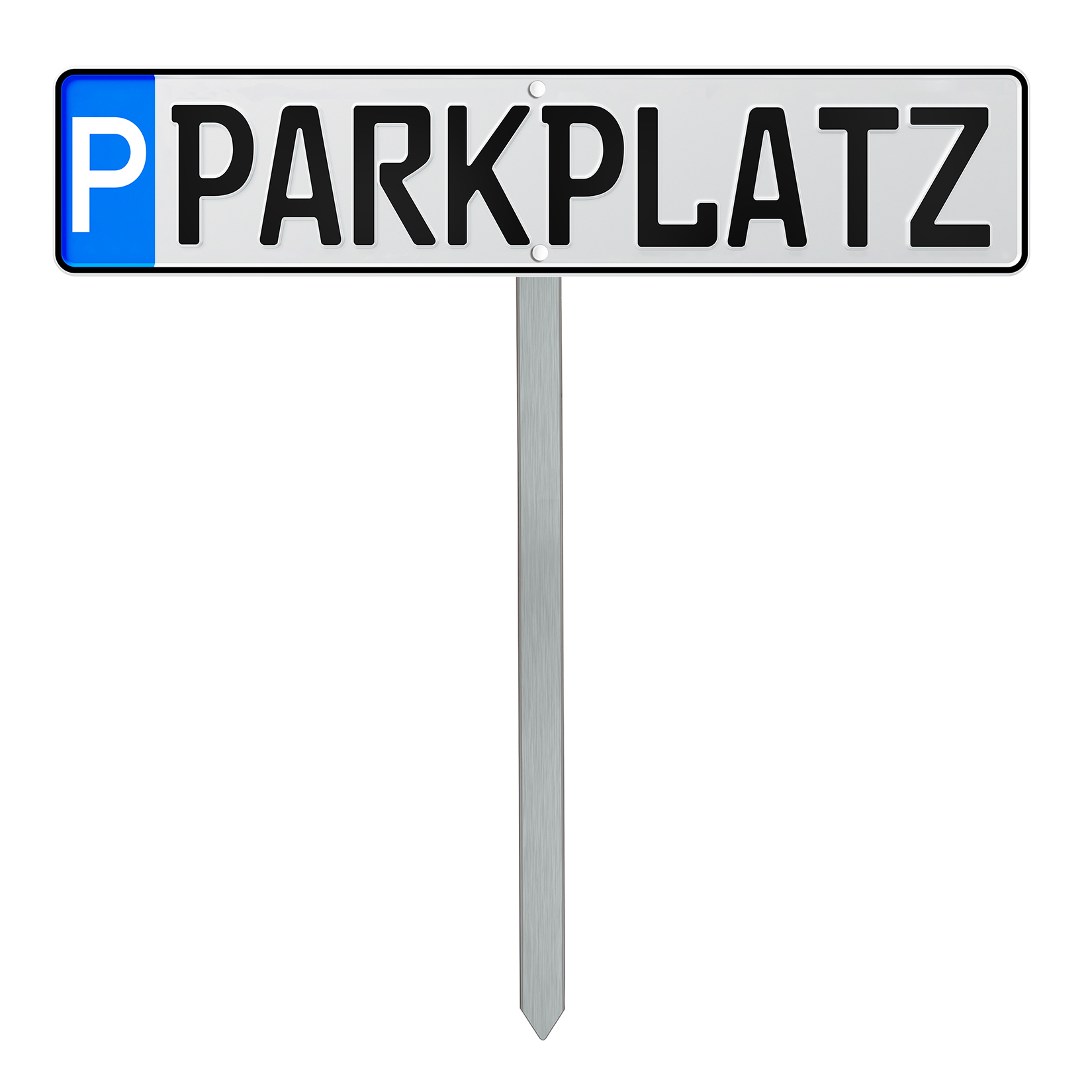 Edelstahl Einschlagpfosten 740 mm für Parkplatzschilder – inkl. Schrauben-1