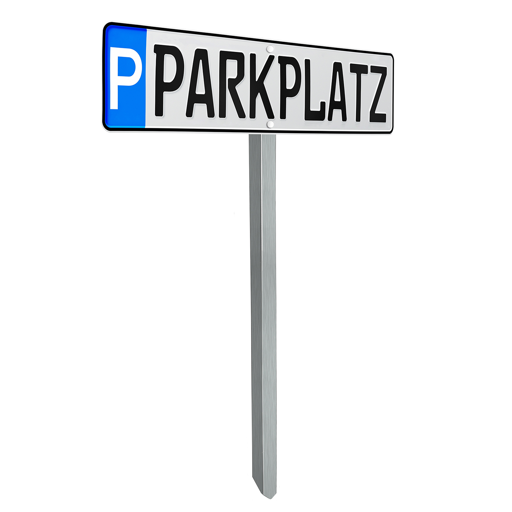 Edelstahl Einschlagpfosten 740 mm für Parkplatzschilder – inkl. Schrauben-3