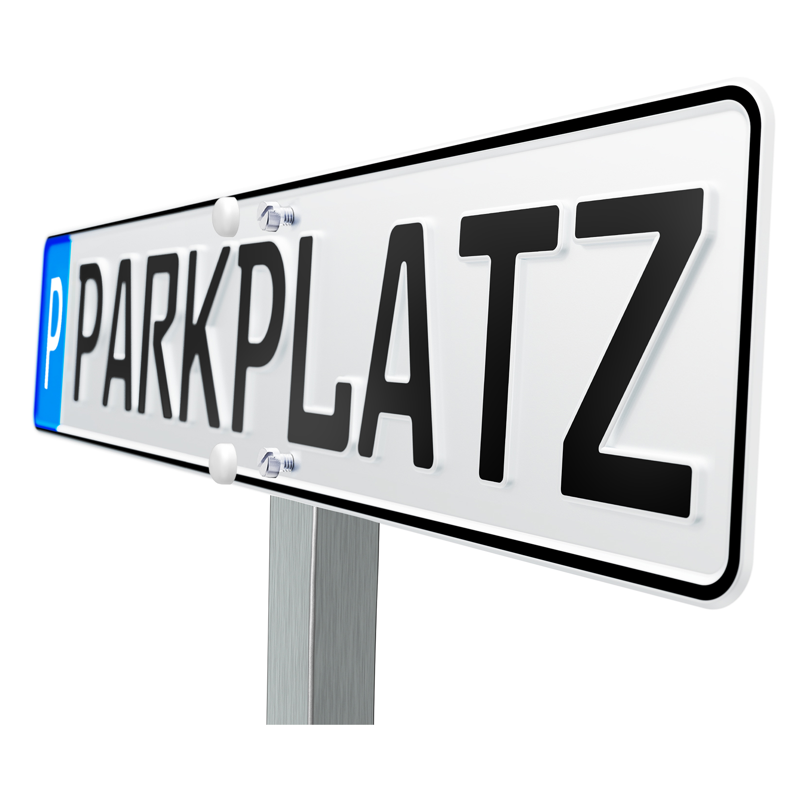 Edelstahl Einschlagpfosten 740 mm für Parkplatzschilder – inkl. Schrauben-6