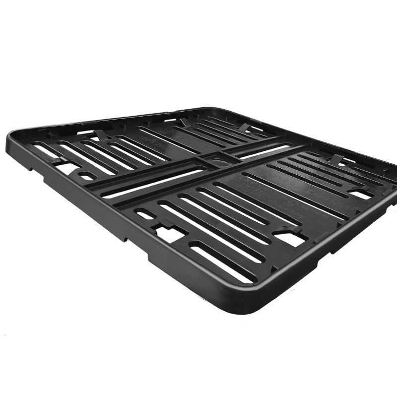 Motorrad Kennzeichenhalter 180x200 mm – rahmenlos, schwarz-2