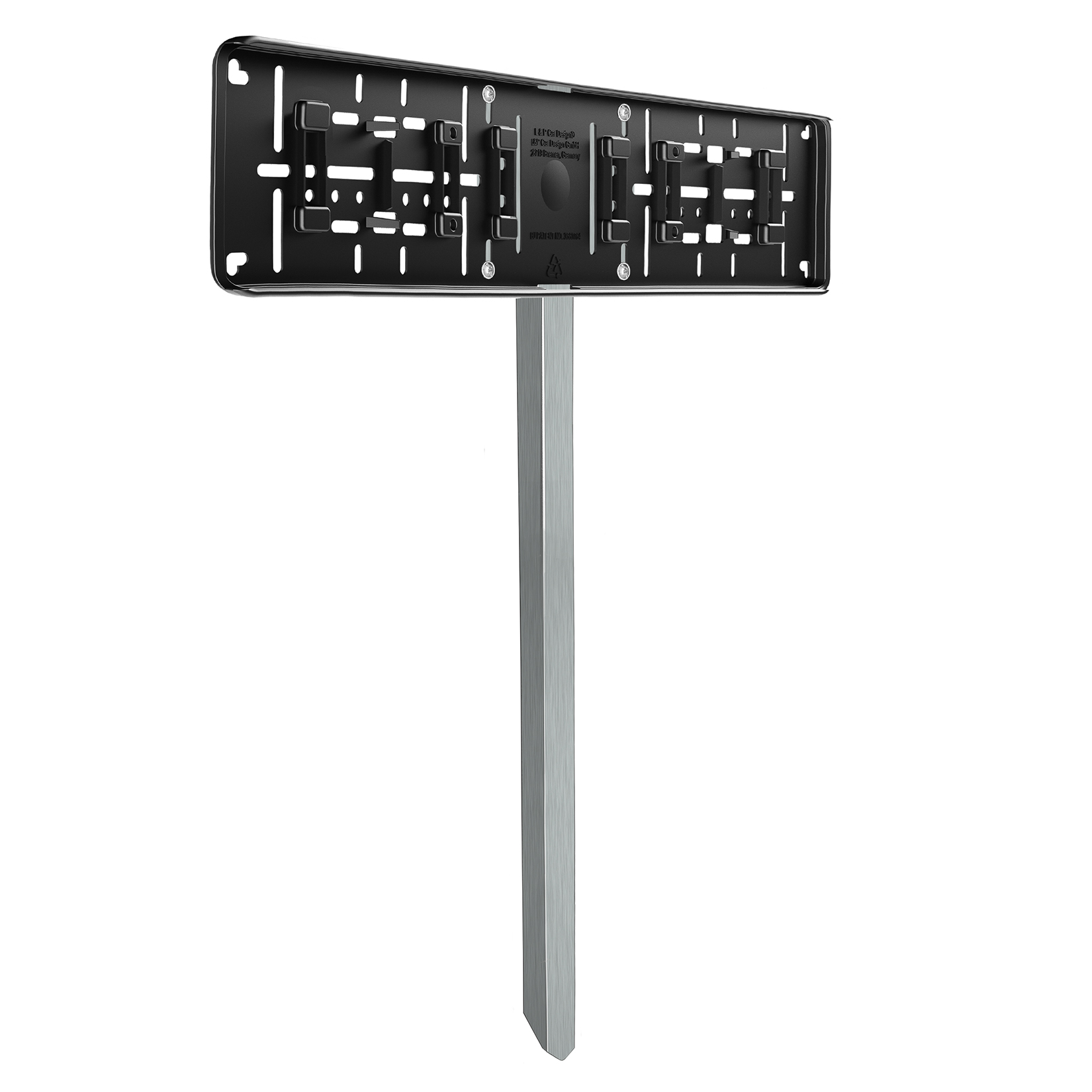 Edelstahl Einschlagpfosten 740 mm mit Adapter-Kennzeichenhalter – zum Einschieben-2